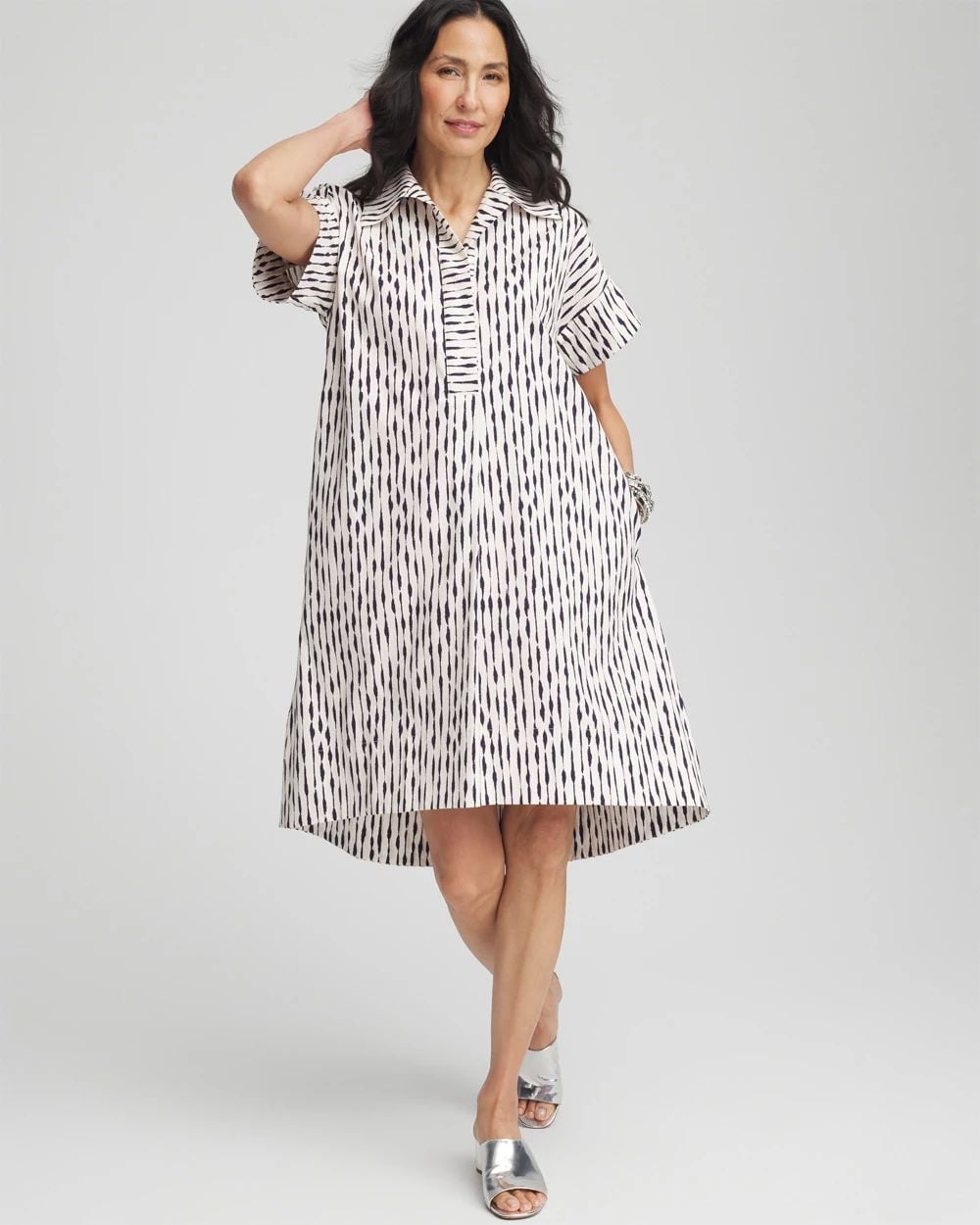 3D Flower Applique Sleeveless Dress | Chico's